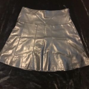 Ann Taylor Vegan Leather a-line skirt